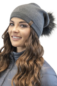 Vivisence 70105Kmpl Komplet czapka+komin, grafitowy