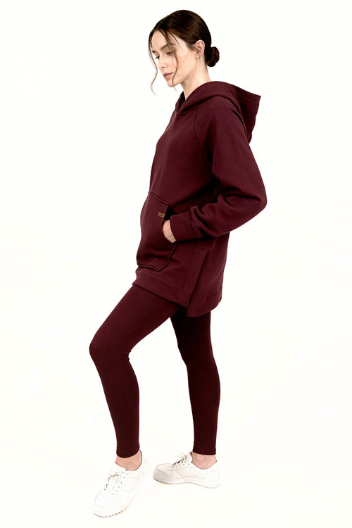 Vivisence 9207kmpl Komplet legginsy + bluza, bordowy