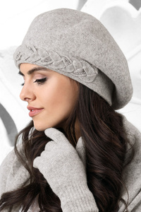 Kamea Bolzano Nakrycie głowy beret, szary