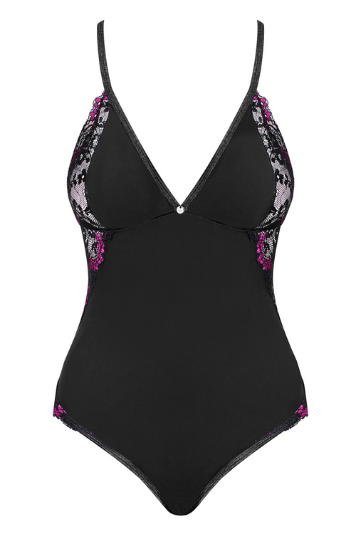 Obsessive Vanessme teddy Body sexy, czarny