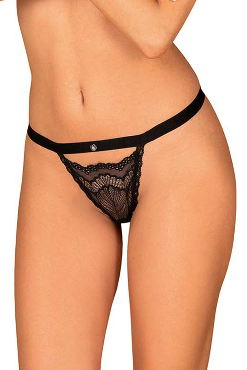 Obsessive Isabellia thong Majtki stringi, czarny