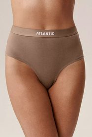 Atlantic 3CLP-009B 3-pack Majtki wysokie figi, ecru/beżowy/ciemnobeżowy
