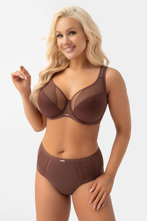 Gorsenia K441/1 Luisse Бюстгальтер м'який, коричневий