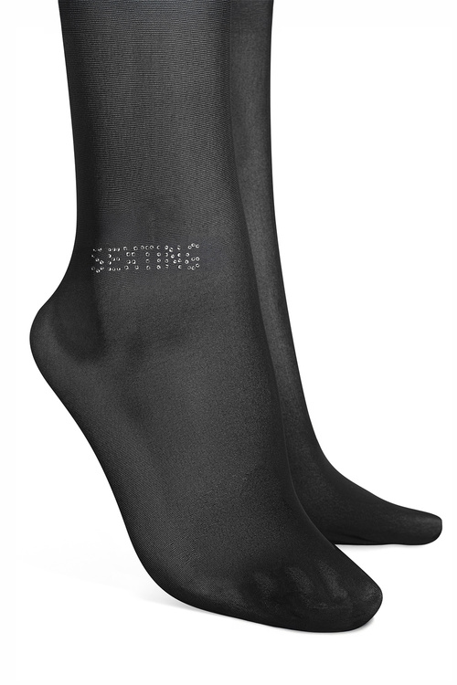 Obsessive Norless Sexy crotchless tights Wyrób pończoszniczy rajstopy, black