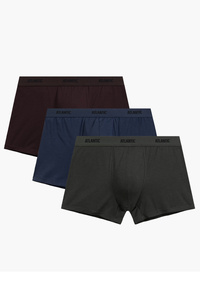 Atlantic 3MH-0111 3-pack Трусики боксерки, коричневий
