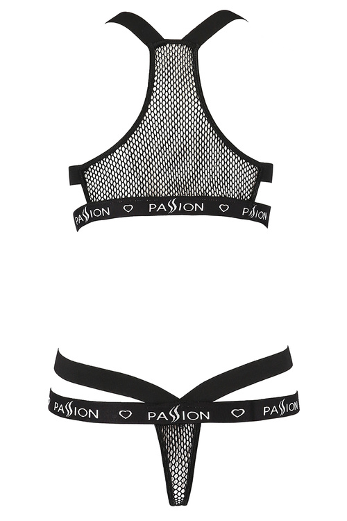 Passion Arin set Nocna komplet biustonosz + stringi, black