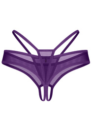 Obsessive Vibres crotchless thong Majtki stringi otwarte, violet