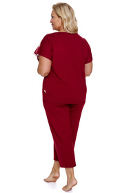Doctor Nap PB.7259 Nocna piżama, burgundy red