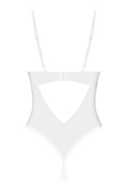 Obsessive Alissium crotchless teddy Body sexy, white
