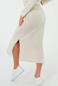 Italian Fashion Stella maxi Spódnica dresowa, beż