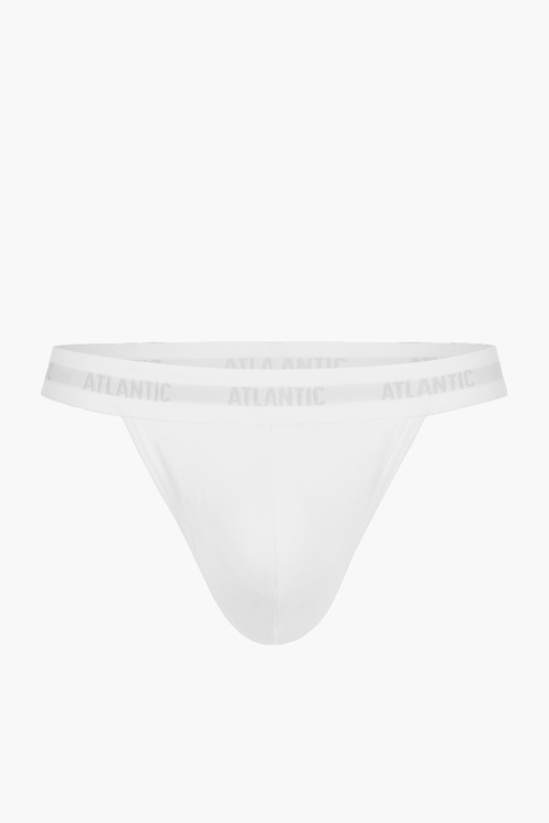 Atlantic MP-1572 Sport string Majtki stringi, biały