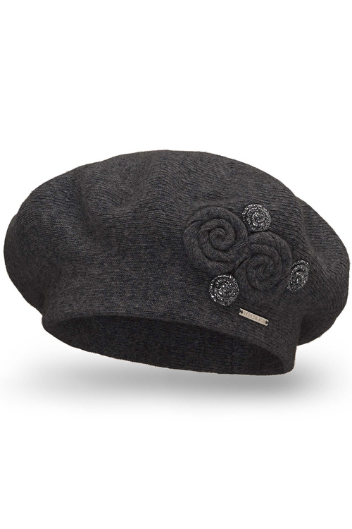 Vivisence 7037 Nakrycie głowy beret, ciemnoszary