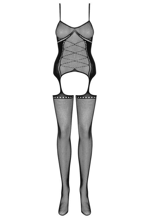 Obsessive Bodystocking G314 Body bodystocking, czarny