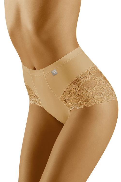 Wol-Bar Diamond 3506 Majtki wysokie figi, beżowy