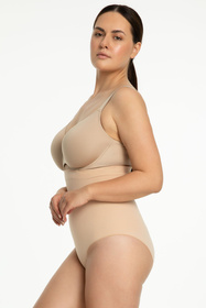 Julimex 441 Seamless High-Waist Panty Majtki figi modelujące, beżowy