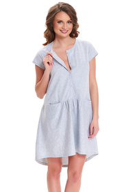 Doctor Nap TCB.9445 Nocna koszula, grey melange