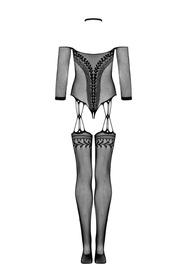 Obsessive G333 bodystocking Body bodystocking, czarny