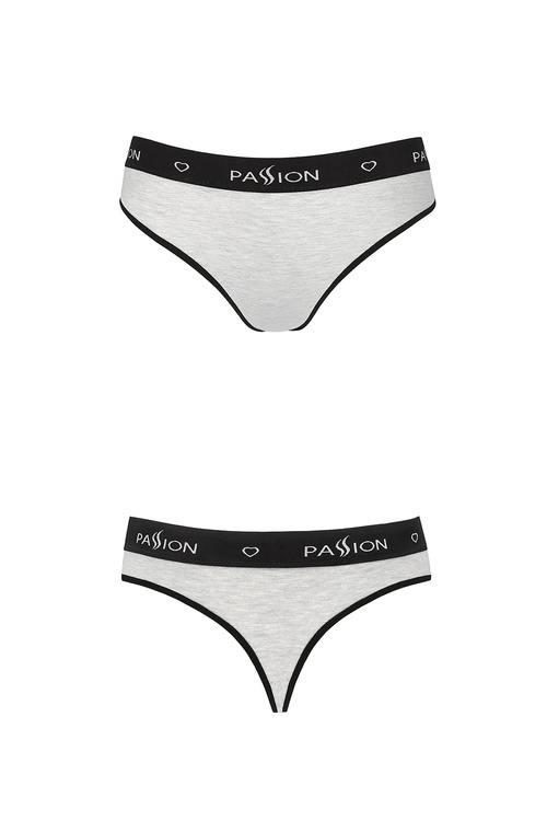 Passion PS008 Majtki brazyliany, grey