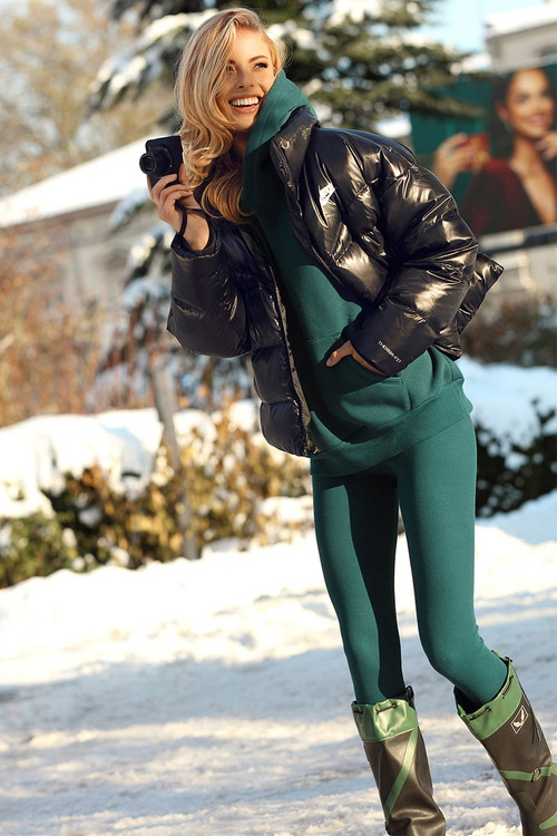 Dkaren Oseye-Kpl Komplet legginsy + bluza, zielony