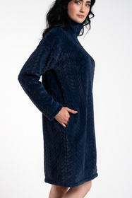 Italian Fashion Rena dł.r. Nocna szlafrok, granat