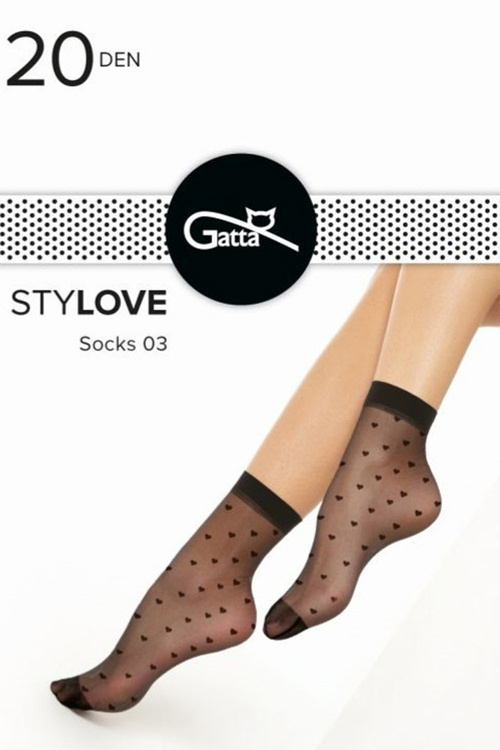 Gatta Stylove 03 Wyrób pończoszniczy skarpetki, nero