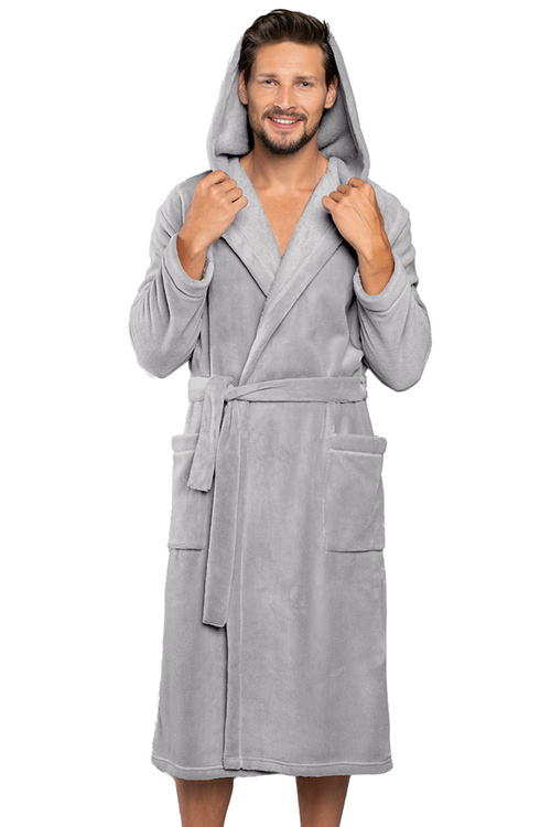 Italian Fashion Mimas dł.r. Nocna szlafrok, szary
