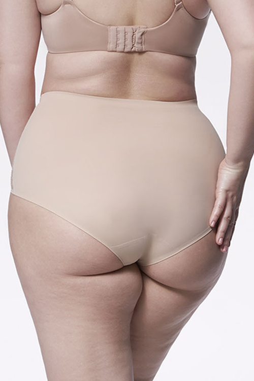 Julimex Opal panty Majtki wysokie figi, beżowy