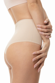 Julimex Amber Brasil Maxi Majtki wysokie brazyliany, beżowy