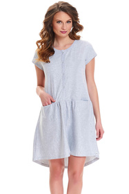 Doctor Nap TCB.9445 Nocna koszula, grey melange