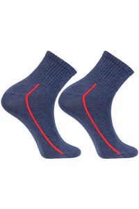 Moraj CSM200-073 Skarpety za kostkę, patt 1-blue/red