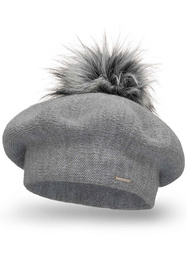 Vivisence 7035 Nakrycie głowy beret, szary