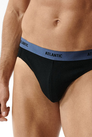 Atlantic 3MP-0944 3-pack Трусики трусики, чорний