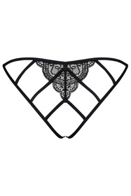 Obsessive Miamor crotchless panties Majtki figi otwarte, czarny