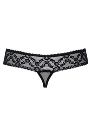 Obsessive 837-THC-1 Majtki stringi otwarte, czarny
