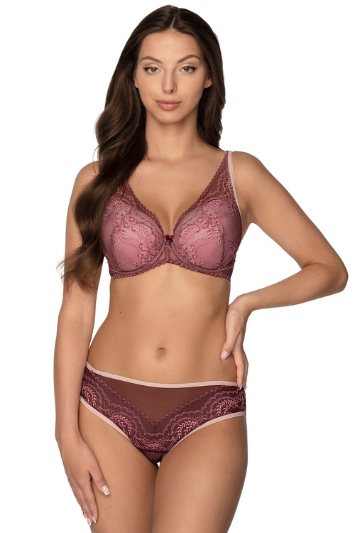 Gaia 1183 Irene Biustonosz push-up, bordowy
