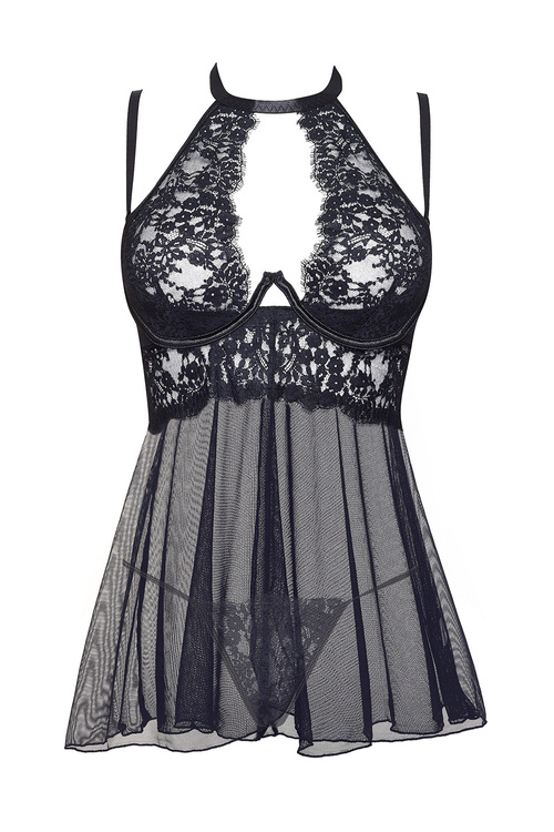 Beauty Night Lupita BN6616 Боді боді-стокінг, чорний