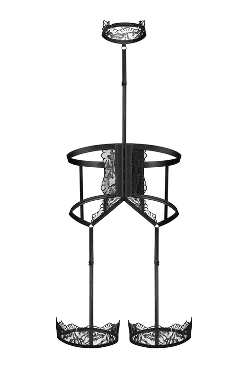 Obsessive Hersis harness Akcesoria erotyczne uprząż, black