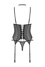 Obsessive Donarella corset & thong Gorset sexy, black