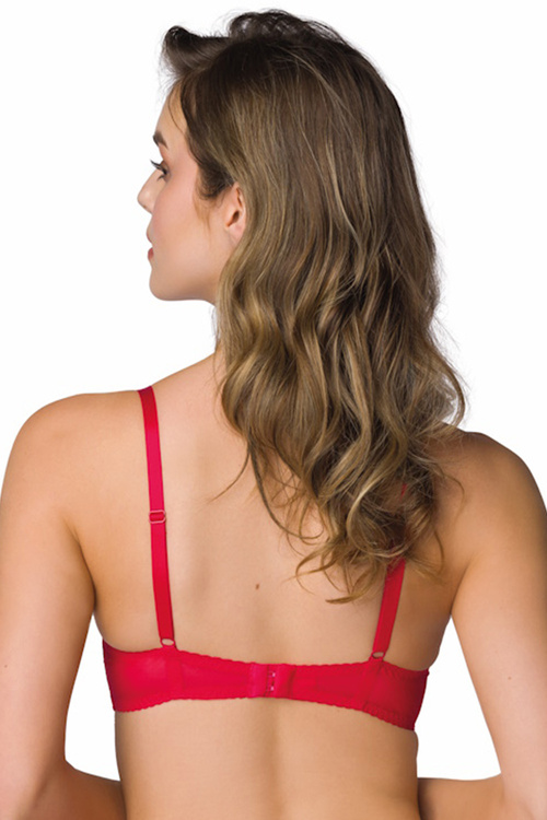 Mat 0115/11 Hannah Biustonosz push-up, czerwony