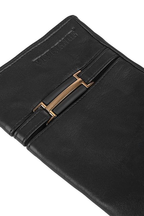 Vivisence 7212 Rękawiczki skórzane, black