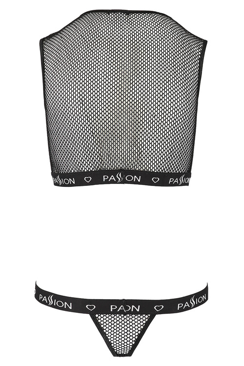 Passion Debra set Nocna komplet biustonosz + stringi, black
