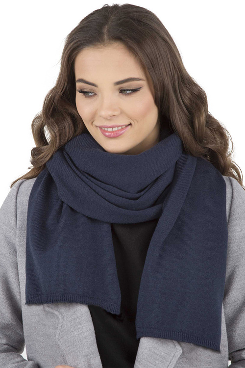Vivisence 7036Kmpl Komplet beret+szalik, granatowy