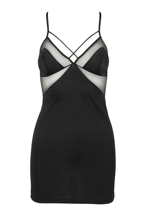 Avanua Quella chemise Nocna komplet koszulka + stringi, black
