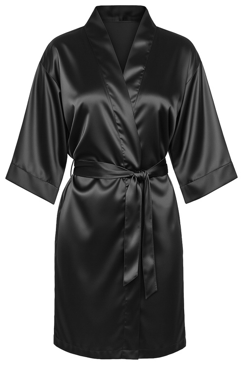 Vivisence 5033 Nocna szlafrok, czarny