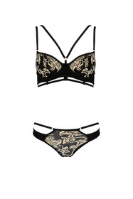 Casmir Victoria bikini Nocna komplet biustonosz + figi, black