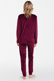 Italian Fashion Akara dł.r. dł.sp. Dres homewear, bordo