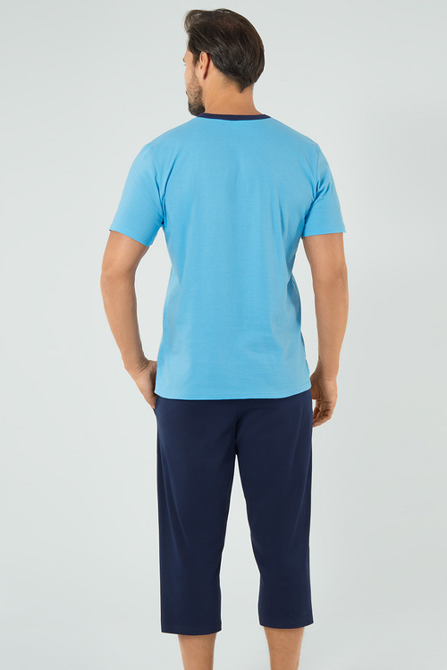 Italian Fashion Junak kr.r. sp.3/4 Nocna piżama, niebieski/granat