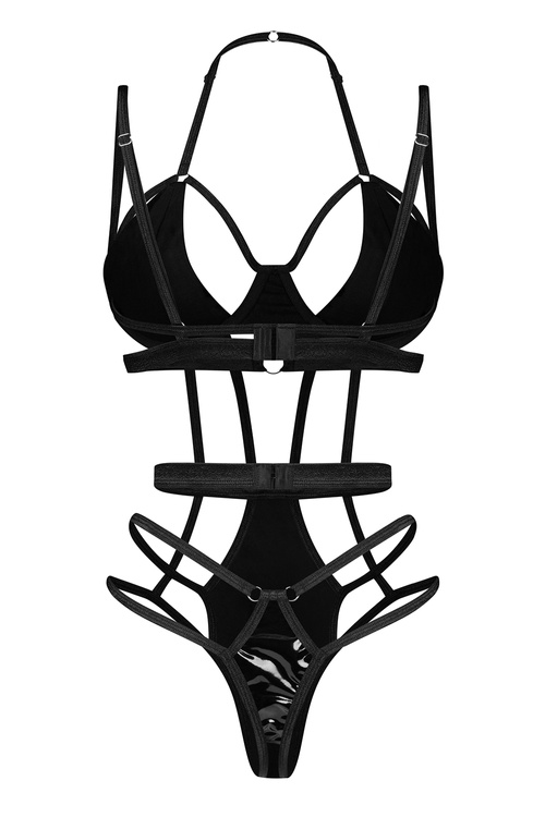 Obsessive Keira Lise teddy Body sexy, czarny