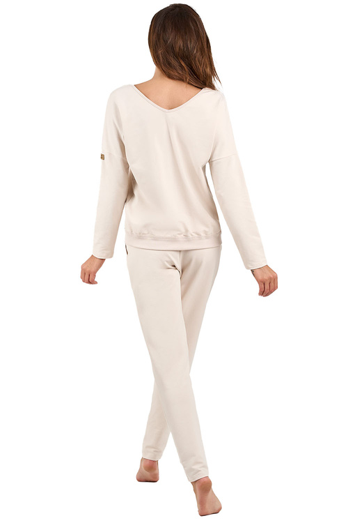 Italian Fashion Karina dł.r. dł.sp. Dres homewear, beżowy