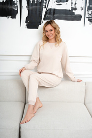 Italian Fashion Panama dł.r. dł.sp. Dres homewear, beż
